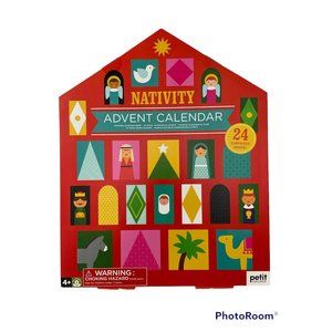 PETITE COLLAGE Nativity Advent Calendar 24 Pop-Outs, Christmas